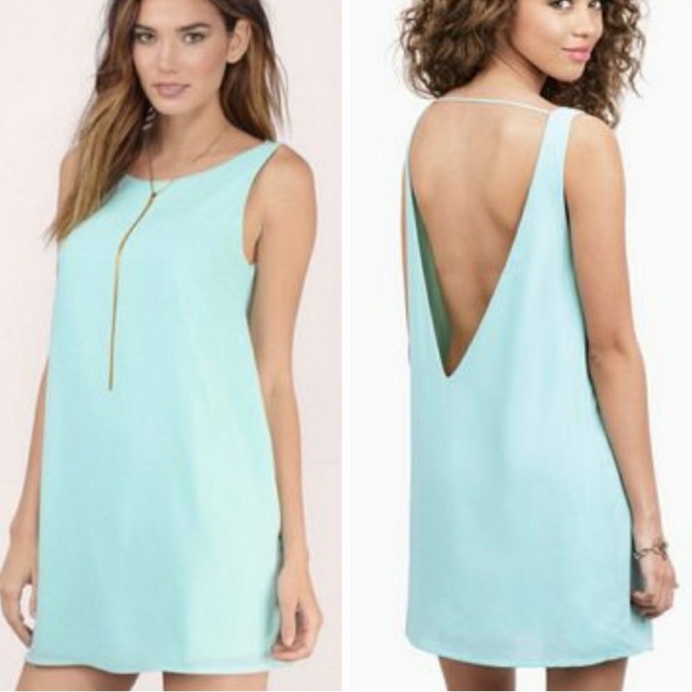 Low back shift dress